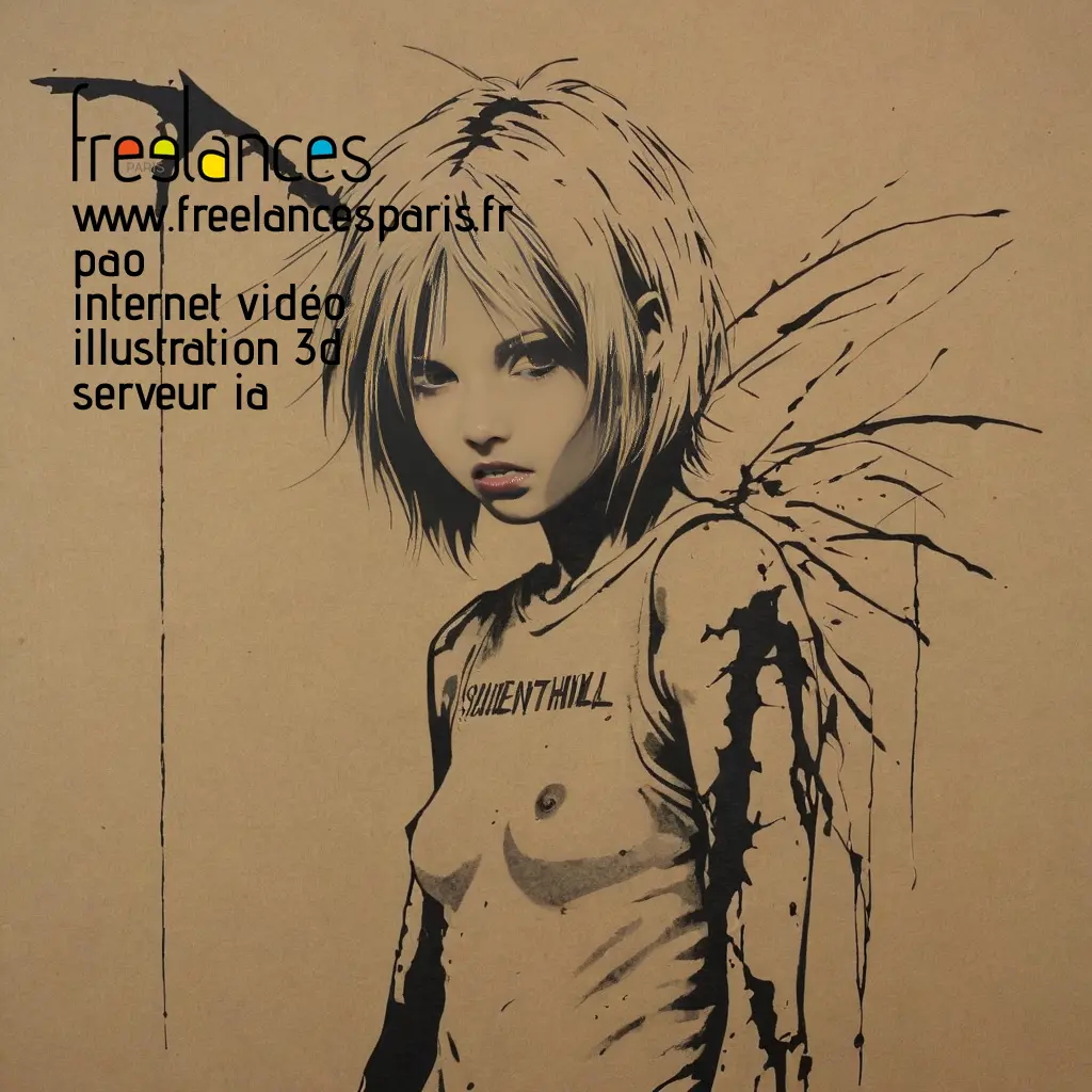 Pao internet vidéo illustration 3d serveur intelligence générative freelance paris studio de création UC115980